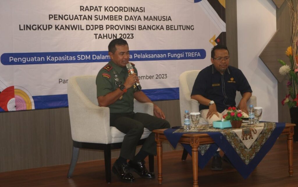 Danrem 045 Gaya Sebagai Narasumber Rapat Koordinasi Wilayah Triwulan LV