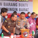 Polres Kobar Musnahkan Barang Bukti Narkotika dan Knalpot Brong 