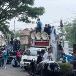 Polres Cianjur Kawal Aksi Unjuk Rasa Buruh Tuntut Kenaikan UMK 2025