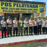 Kapolda Sulut Tinjau Pos Pengamanan Nataru di Minahasa Selatan !!!