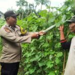 Bhabinkamtibmas Polsek Arut Selatan Aipda Ketut Yana Gandeng Masyarakat Ciptakan Pekarang Gizi