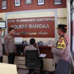 Kapolres Bangka Cek Call Canter 110 Dalam Mendukung Ops Ketupat 2025