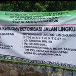 Pemdes Bojong Nangka Serap Anggaran DD Tahap I Tahun 2025 Betonisasi Jaling
