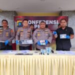 Kapolres Belitung Pimpin Press Release Pengungkapan Kasus Tindak Pidana Penipuan dan Penggelapan