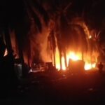 Kapolsek Keluang Bungkam, Sumur Minyak Illegal Di Lahan Hindoli Kembali Terbakar