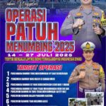 Operasi Patuh Menumbing 2025 Dimulai, Polres Bangka Sasaran Tujuh Jenis Pelanggaran Lalu Lintas