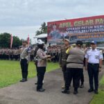 Kapolres Belitung Pimpin Apel Gelar Pasukan Ops Patuh Menumbing 2025