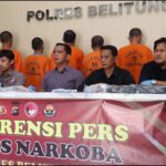 Satresnarkoba Polres Belitung Berhasil Mengungkap 12 Tersangka Penyalahgunaan Narkotika Jenis Sabu Selama Periode Juni – Juli 2025