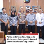 Perkuat sinergitas, Kapolda silaturahmi dengan Kakanwil Kemenkumham Kep Babel