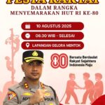 Polres Bangka Barat Gelar Pesta Rakyat Sambut HUT RI ke-80, Hadirkan Layanan Publik dan Aneka Lomba Meriah