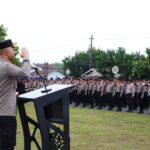 Kapolda Kepulauan Bangka Belitung Pimpin Apel Pagi Dalam Anev di Polres Belitung